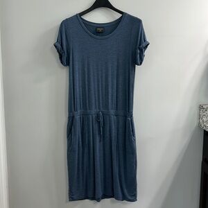 Adjustable Waist Blue Dress